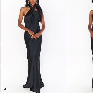 Show Me Your MUMU Black Halter dress never worn besides try on